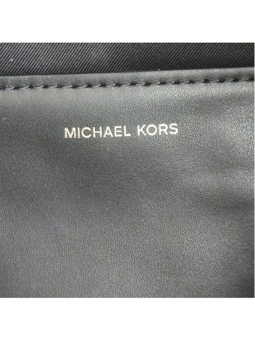 Women's Michael Kors Addie Large Leather Hobo Shoulder Bag Black Gold Hardware
